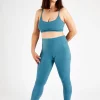 Chin+Annie Active Leggings with Pockets in Ocean Breeze