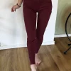 Cotton Yoga Pants with Wide Waistband